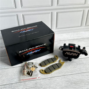 NIssin Samurai Brake 2P Kanan Caliper 2 Piston Free Kampas Rem Universal Disc Brake 190MM 220MM 260MM Vario Beat Scoopy Mio Smile Soul