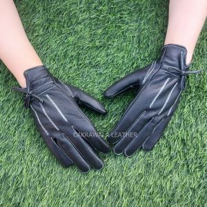 Sarung Tangan Motor Wanita Model Tali Sepatu Ladies