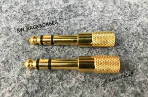 แจ็คแปลง (ราคาต่อแพ็ค 2 ตัว) ปลั๊กแจ็คสเตอริโอ - แจ๊ค 3.5mm แปลงออกเป็นโมโน วัสดุเหล็กชุบทองเหลือง สวยแข็งแรงได้มาตรฐาน