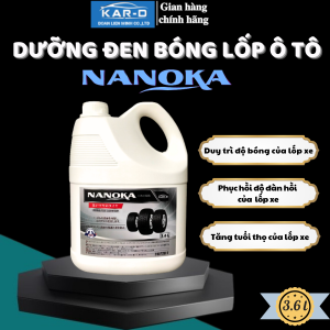 Bóng lốp 36L - Dung dịch phục hồi làm bóng lốp chăm sóc lốp xe phục hồi nhựa nhám lốp ô tô xe máy Nanoka 36L