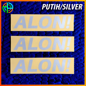 (isi 04 lembar) CUTTING STICKER ALON PELAN ALL MOTOR Stiker aksesoris Motor Stiker Pelan Pskn Mtc