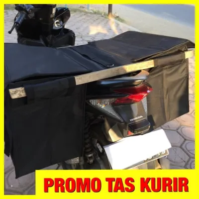 Tas Kurir / Tas Kargo Motor / Tas Ronjot / Tas Pos / Tas Obrok / Saddle Bag Hitam