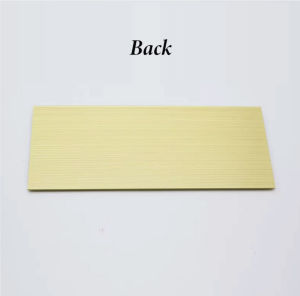 Golden Silver Sign Aluminum Alloy Name Desk Plaque Desk Plaque Holder Office School Name Sign / Tanda Nama Meja