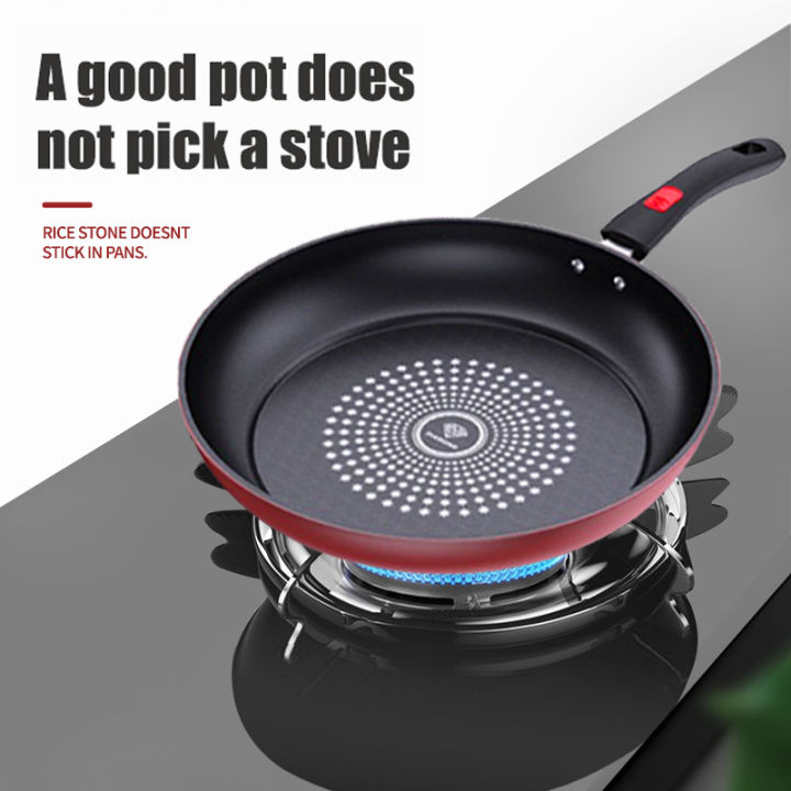 Nonstick German Diamond Frying Pan Kitchen Iron Frying Pan for Gas