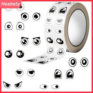 Heabety  500Pcs phim hoạt hình dễ thương dán mắt CuộN các loại biểu hiện đề can cho Diy Craft lớp học Trường Giáo viên văn phòng phẩm trang trí cuốn sách