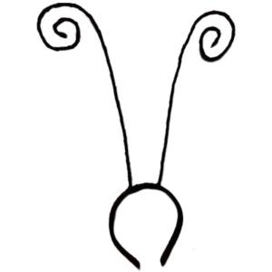 แปลกใหม่ที่คาดผมยาวมดแมลงกำมะหยี่สีดำห่วงผมชุดคอสเพลย์ฮัลโลวีนของขวัญปาร์ตี้เครื่องประดับ