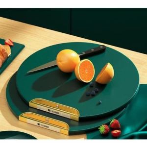 Harga promo / Talenan Bulat Premium Talenan Anti Jamur/Talenan Potong Buah Sayur Anti Jamur Berkualitas Premium Serbaguna Anti Slip Tebal Dua Sisi Cutting Board Plastic