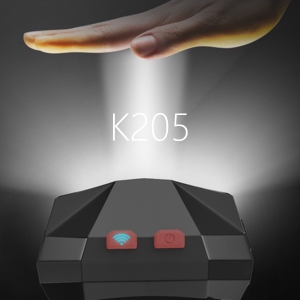 SmilingShark K205 LED Small Headlamp Headlight Head-mounted Fashlight Induction Strong light USB Rechargeable Outdoor Long Life Fishing Camping Hiking Light Large Floodlight Spotlight Long Shot Red Flashing Warning Waved Sensor Remote Control