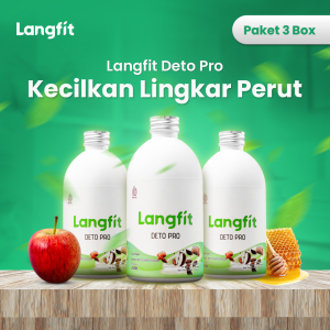 Langfit Detopro Detox Herbal Solusi Turunkan Berat Badan Secara Alami - 3 Box