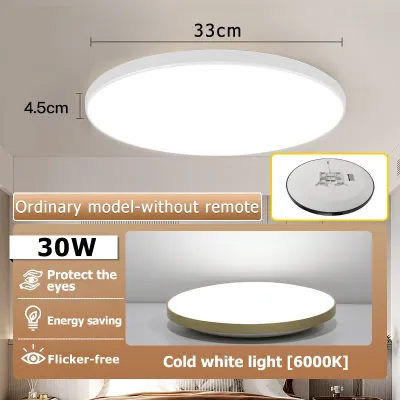 【🔥Ready Stock🔥】CANMEIJIA Ultra Thin Led Ceiling Lamp 18w 30w 40w 50W Modern Panel Ceiling Lights For Living Room Bedroom Kitchen Indoor Lighting