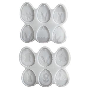 Dễ dàng demold khuôn silicon để tạo ra độc đáo Thỏ trứng Mặt dây chuyền trang trí lễ phục sinh khuôn bunnys trang trí làm khuôn