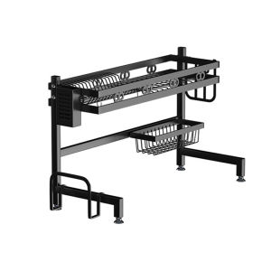 ชั้นวางของในครัว ที่วางจาน ที่คว่ำจาน ที่วางจาน ชั้นวางจานสแตนเลส ชั้นคร่อมอ่างล้างจาน ที่เก็บจาน ที่วางของ ชั้นวางของ ชั้นวาง