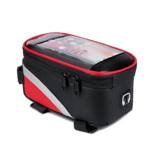 ADREE Waterproof Bike Tube Handlebar Bag Lightweight Sensitive Touch Screen Front Top Tube Bike Bag Durable Bicycle Front Frame Bag Cycling Accessories