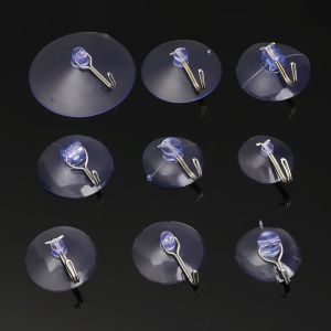 LYMEDIA 1/2/5 PCS Reusable Rails Wall Window Storage Hanger Transparent Screw Wall Rack Suction Cup Suckers Utility Hooks