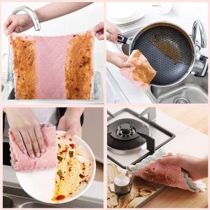 NEW!Kain Lap Microfibe Anti Minyak Dapur Serbaguna/Ukuran 30x30