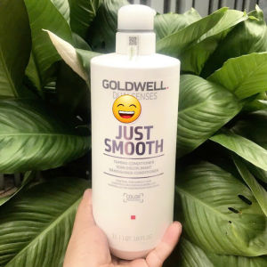 Dầu xả Suôn Mượt Goldwell Smooth 1000ml.  kiểm soát bông xù giúp tóc dễ vào nếp