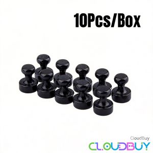 C.B. 10Pcs Magentic Pushpins Strong Magnet Fridge Whiteboard Magnet Push Pin Office Stationery Supplies