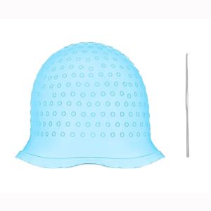 MAYIT Silicone Mũ tô màu tóc Tái sử dụng Có móc Dụng cụ tạo kiểu tóc Mũ nhuộm