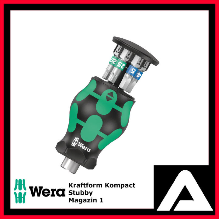 Wera 05008883001 Kraftform Kompakt Stubby Magazin RA 1, 6-delig Wera 05008883001 Kraftform Kompakt Stubby Magazin RA 1, 6-delig
