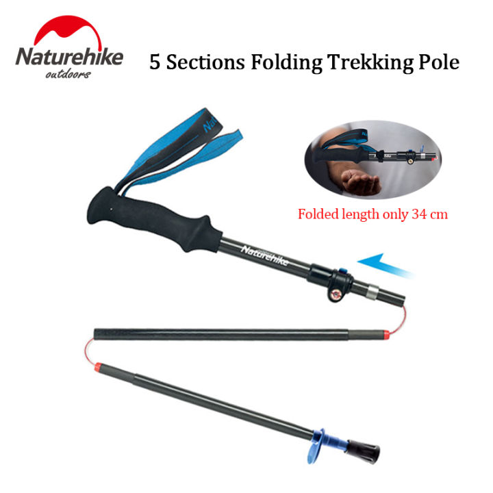 Naturehike Carbon Fiber Sections Folding Trekking Pole Ultralight