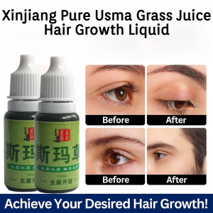 [Eyebrows Growth And Good Luck] Xinjiang Pure Usma Grass Juice Hair Growth Liquid Improves Hairline And Eyelash Thinning Serum