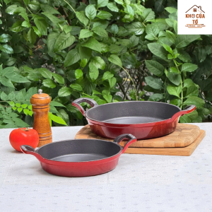 Chảo gang Oceno phủ men gốm đạt chuẩn chất lượng châu Âu bền bỉ an toàn tuyệt đối cho sức khoẻ chống dính tự nhiên