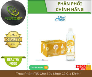 Thùng 24 CHAI - Đảnh Thạnh Nước Khoáng Có Ga Hương Chanh Muối 430 ML
