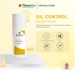 Theraskin BPOM Oil Control Facial Wash - Sabun wajah cair untuk Kulit Berminyak dengan Chamomilla Extract dan Allantoin