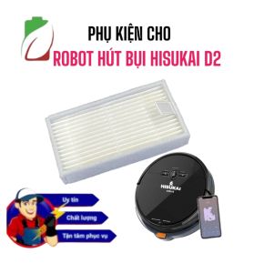 CẶP CHỔI CANH TẤM LỌC HEPA ROBOT HÚT BỤI HISUKAI D2