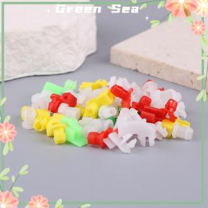 Green sea lazlook คลิปหนีบก้านล็อคประตูรถยนต์อเนกประสงค์ตัวยึดด้ามจับด้านข้างคนขับเหมาะกับตัวยึดหมุดพลาสติกที่ยึดสายสำหรับรถยนต์