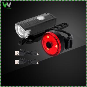 Bike Tail Light & Headlight Bike Rear Light Rechargeable Bicycle Safe Light LED Riding Warning Light Cycling Accessories