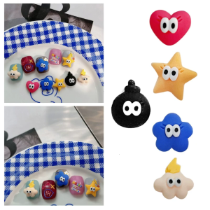 Mang lại một số phép thuật để scrapbooking của bạn với 30pcs của Mini nhựa sao Cabochon embellishments