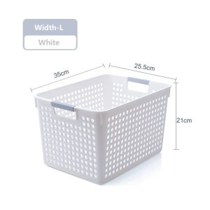 【Woody】 Multipurpose Stackable Design Small Kitchen Storage Bathroom Basket storage box