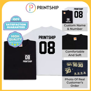 Custom Number & Name T-shirt Tshirt T Shirt Baju TeamFamilyCoupleTeamClassmateCompany Birthday Anniversary Valentines Gifts