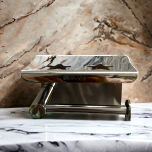 Giá kệ để giấy vệ sinh có thể kê điện thoại đồ phòng tắm inox 304