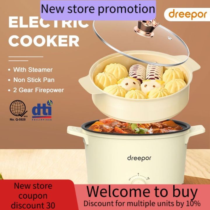 Deepor Rice Cooker Dreepor Multi Electric Cooker Rice Cooker Hot pot Cooker Non Stick Pan ...