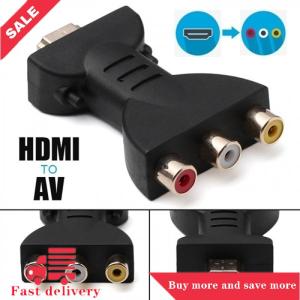 [COD] Flexible Portable HDMI to 3 RCA Video Audio AV Adapter Component Converter