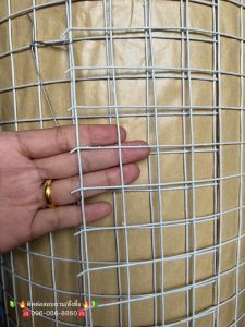 (ยกม้วน30m) ตาข่ายลวดสี่เหลี่ยมหุ้ม PVC กรงไก่เคลือบพีวีซี(สีเขียว/สีขาว)ช่องตา1นิ้ว 1/2นิ้ว 3/4นิ้ว ขนาดสูง0.9m/1.2m #18 ลวดหนา1.2mmPVC