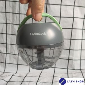 Dụng Cụ Băm/Xay Hành Tỏi Rau Củ Mini Lock&Lock CKS327- Lưỡi Dao Bằng Thép Không Gỉ Có Tay Xách - Dung Tích 170ml