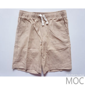 (20-30kg) Quần short linen bé trai 5-8 tuổi màu nâu nhạt (quandui short betrai qsbt qdbt on)