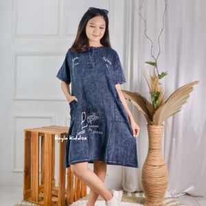 DENIM DRES DASTER JEANS DAILY HOMEWEAR KAYLA KIDDOZ