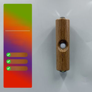 Magnetic Motion Sensor Night Light Cat Eye Smart Sensor Wall Lamp LED Light Indoor Hallway Bedroom Stair Kitchen Wardrobe