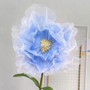 GURUNGMANI 3D Big Simulation Flower Peony Hollow Fake Flower Window Display Large Photography Props Outdoor Shopping Mall