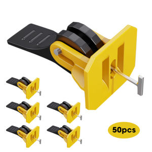 【Ready Stock】50pcs Construction Tools Tile Leveler Adjuster Plastic Positioning Artifacts Leveler Locator Spacers For Flooring Wall Tile