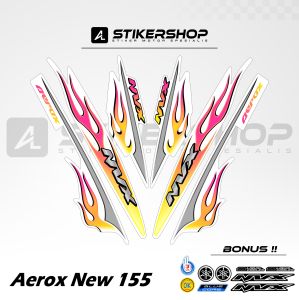 STIKER STRIPING AEROX CONNECTED - NEW GRAFIS VARIASI 037