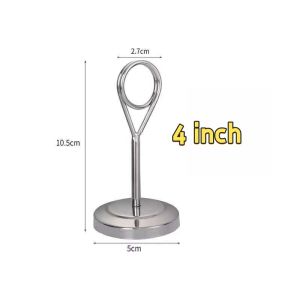 20cm Stainless Steel Table Card Holder Gold Number Holder For Wedding Restaurant Desktop Postcard
