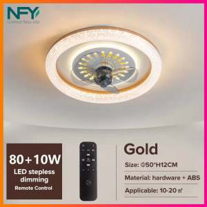 Diameter 50cm LED Fan Deluxe Ceiling Fan with Remote Control Ceiling Fan With LED Light