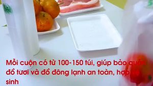 Cuộn 120 túi đựng thực phẩm An Lành 25x35cm 0.25kg Vuadienmay