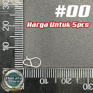 Egg Snap 5pcs Stainless Steel Swivel Kekili Casting Murah Kuat Pecah Kuku Pin Sangkut Gewang