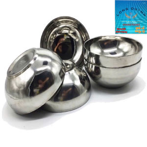 Bát Inox 2 Lớp Chơn Cách NhiệtBát inox 2 lớp cách nhiệt chống nóng 13cm